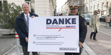 Wiener Polizei verteilt jetzt Dankmandate