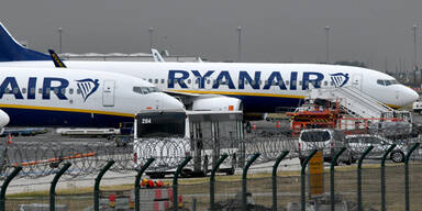 Ryanair Flugzeug am Flughafen