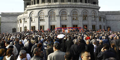 Armenien, Eriwan, Proteste