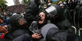 Auseinandersetzungen bei Blockupy-Demo in Frankfurt