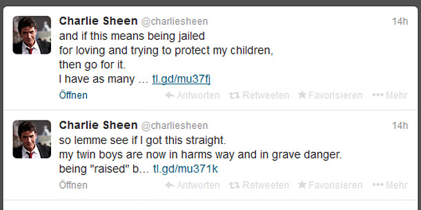 Sheen Twitter