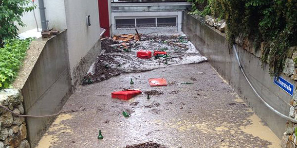 Überschwemmungen in Döbling