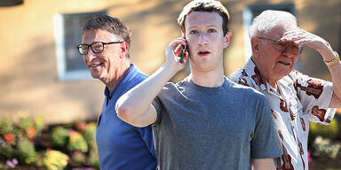Bill Gates, Mark Zuckerberg, Warren Buffett / Sun Valley