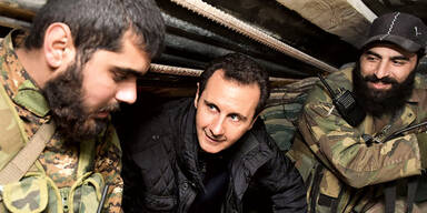 Assad Bunker Soldaten Syrien