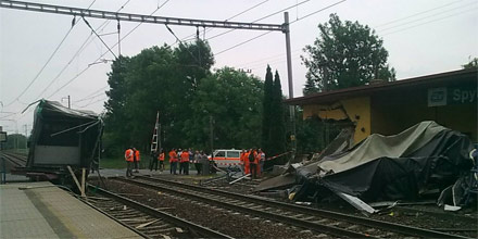 Unfall Bahnübergang Tschechien