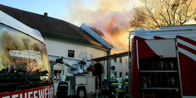Brand auf Bauernhof im Bezirk Lilienfeld