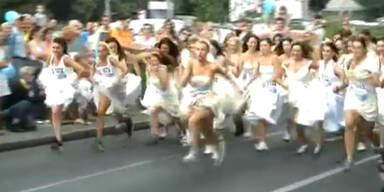 Belgrad: 50 Frauen bei jährlichem Brautlauf