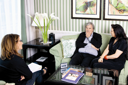 Brigitte Karner und Peter Simonischek im Talk mit Alexandra Stroh.