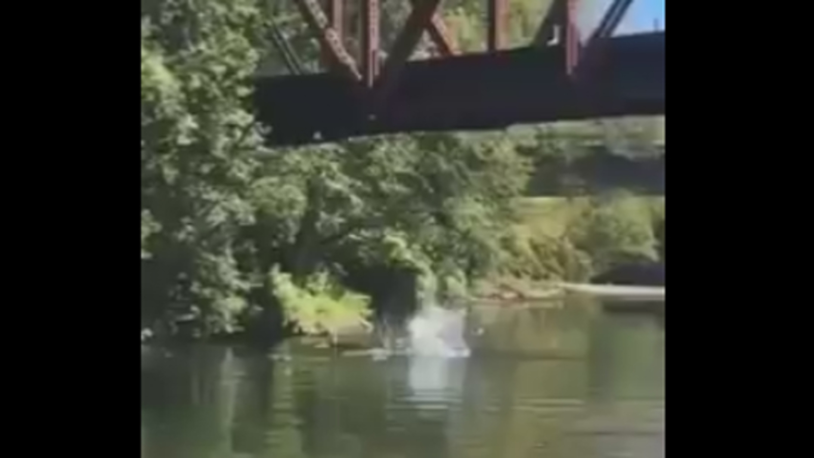 Vierjähriger von Brücke in Fluss geworfen