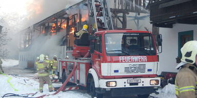 Großbrand in Weißbach