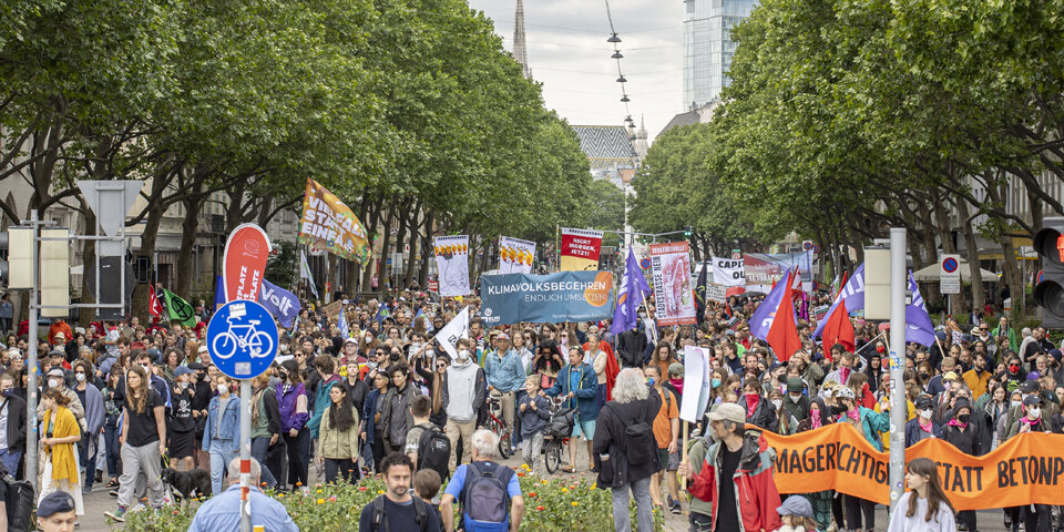 1.500 Teilnehmer bei Demo gegen Wiener Stadtstraße