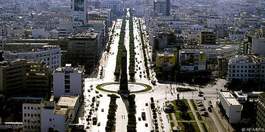 Die Avenue Bourguiba in Tunis