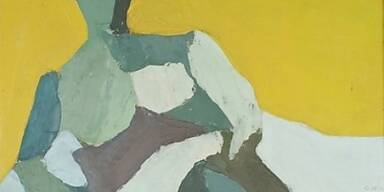 Die "Sitzende Figur" von Maria Lassnig