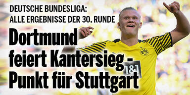 Dortmund feiert Kantersieg - Punkt für Stuttgart