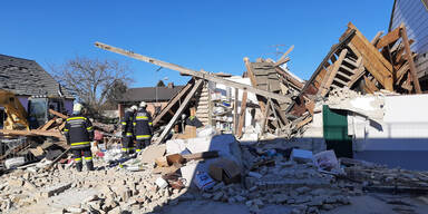 Explosion in Einfamilienhaus in Dürnkrut