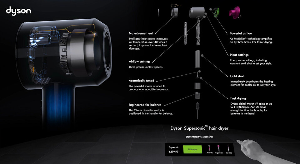 Dysons brandneuer Virtual-Reality-Store im Test