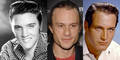 Elvis Presley, Heath Ledger, Paul Newman