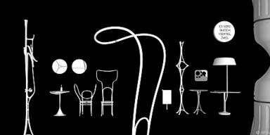 Entwürfe für innovatives Cafe-Interieur