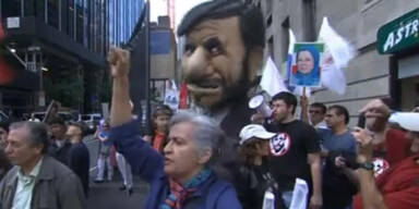 New Yorker protestieren gegen Ahmadinedschad