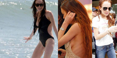 Ganz schön mager: Lindsay Lohan