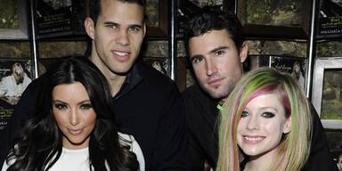 Kim Kardashian & Avril Lavigne mit Kris Humphries und Brody Jenner
