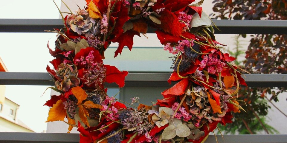 Herbst Blumenkranz