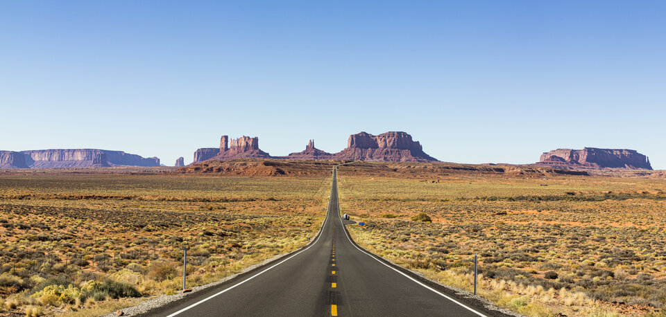 Route 66. Die legendäre US-Straße startet in Chicago und endet in Santa Monica.