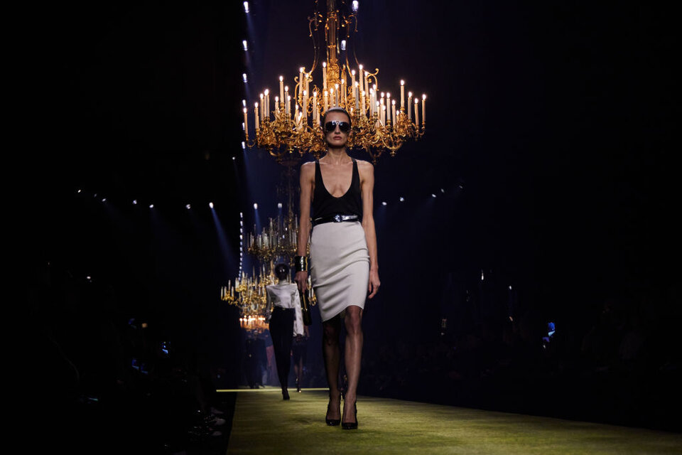 Saint Laurent Fashion Show in Paris, Februar 2023