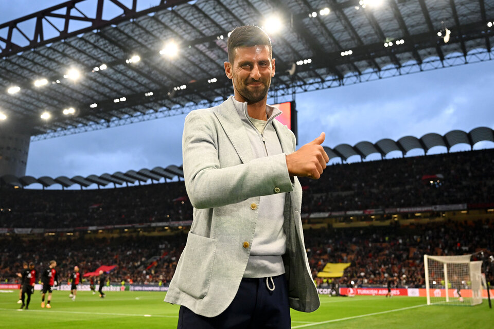 Novak Djokovic Champions League Halbfinale Inter gegen AC Milan