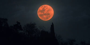 Heute Nacht strahlt der Erdbeer-Supermond