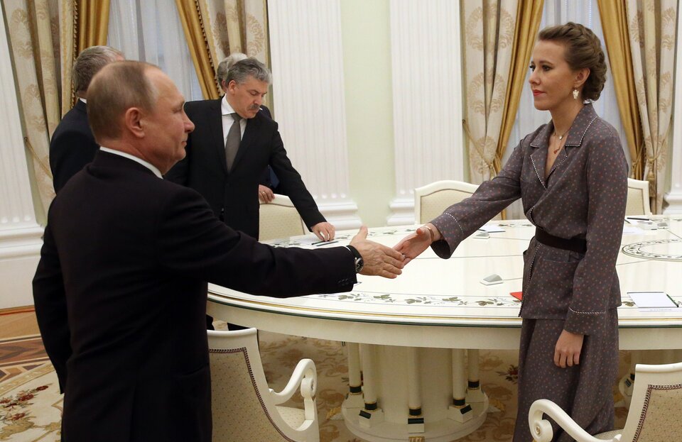 Xenija Sobtschak zittert vor Patenonkel Putin