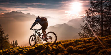 Mountainbike Radfahrer