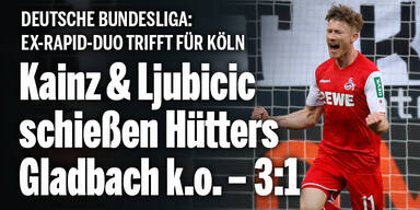 Ex-Rapid-Duo schießt Hütters Gladbach k.o. – 3:1