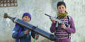 Kinder Syrien Homs Waffen
