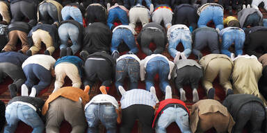 Muslime Freitagsgebet