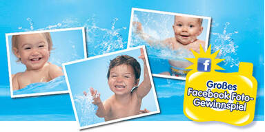 Huggies® Little Swimmers® sucht das Spaßgesicht.
