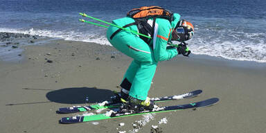 Niki Hosp: Skifahren am Strand?