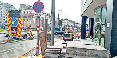 Radweg-Bau