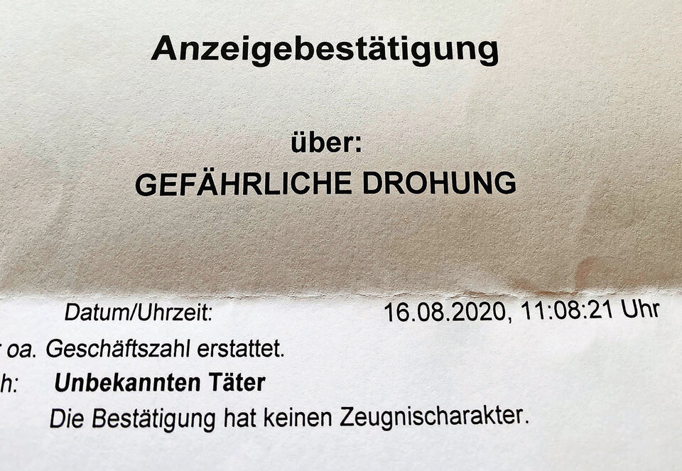 Wieder Morddrohung gegen Sebastian Bohrn Mena