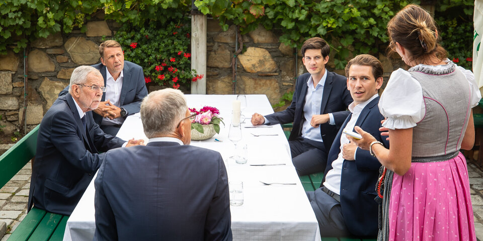 Kurz Van der Bellen Heuriger