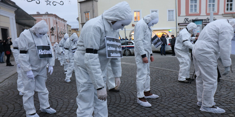 Grusel-Demos von Corona-Gegnern in Oberösterreich | Schock in Linz, Steyr, Freistadt, Wels