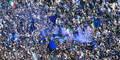 Tausende Inter-Mailand-Fans feiern die gewonnene Meisterschaft