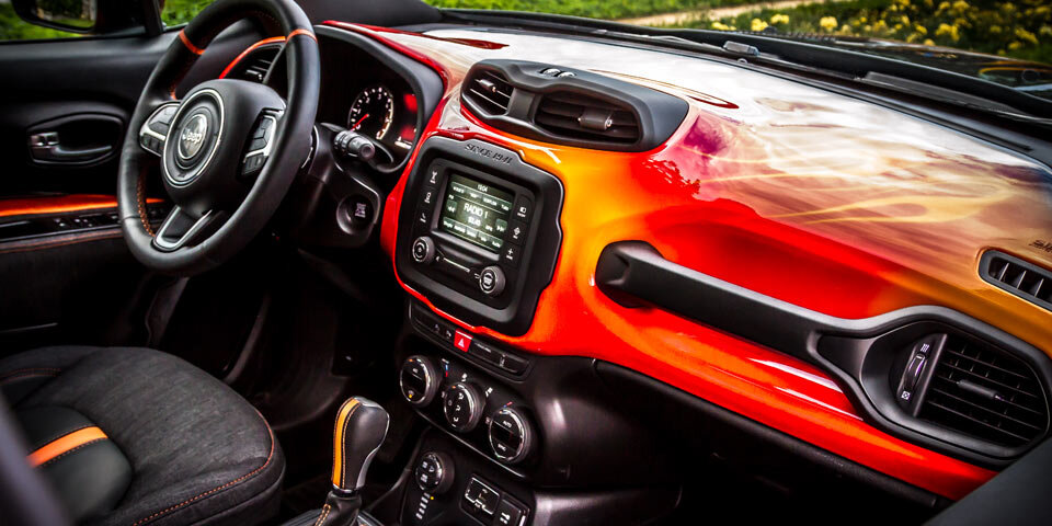 Jeep Renegade im Harley-Look