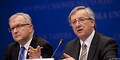 Juncker (r.) und Rehn kündigen bilaterale Hilfen an