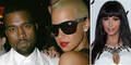 Amber Rose, Kim Kardashian, Kanye West