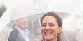 Kate Middleton Regen Regenschirm