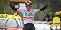 Österreichs Rad-Profi Patrick Konrad jubelt über seinen Etappensieg bei der Tour de France