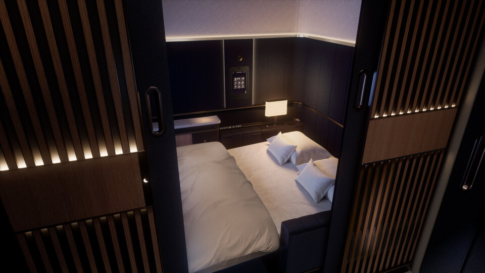 Lufthansa Doppelbett