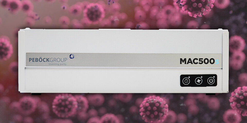 Mac500 Filtergerät Coronavirus