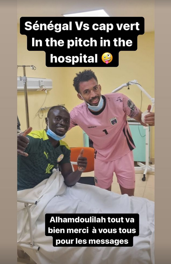 Senegal-Star Mané meldet sich aus dem Krankhaus